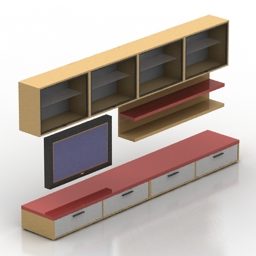 Rek Fiji Home Furniture 3D-model