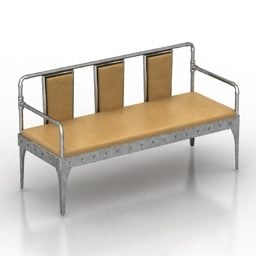 Park Bench Forged 3D-malli
