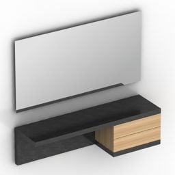 Wall Dressing Table 3d model