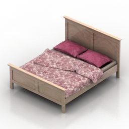 Double Bed Reina Furniture 3d model
