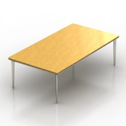 Office Rectangle Table Jaan 3d model