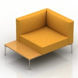 Single Sofa Jaan Design 3d model