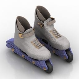 Rollers Shoes 3d model
