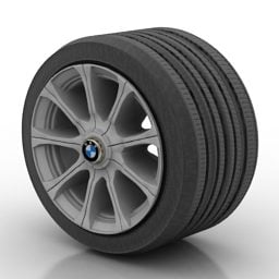 Tire Wheel Bmw Car 3d model