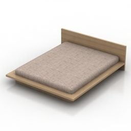 Double Bed Fiji 3d model