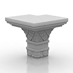 Molding Classic Carved Style 3d model