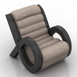 안락 의자 가죽 빈티지 스타일 3d 모델