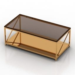 Table Basse Rectangulaire Dantone Design modèle 3D