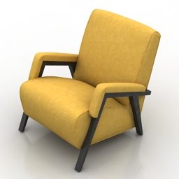 Relax Armchair Fabric 3d model