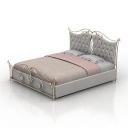 Double Bed Marsella 3d model