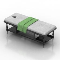 3д модель кровати массажной для салона