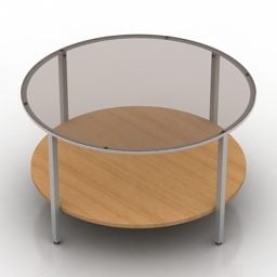 3д модель круглого стола Ikea Vittsjo