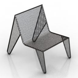 เก้าอี้พลาสติกสมัยใหม่ Poltrona โมเดล 3 มิติ