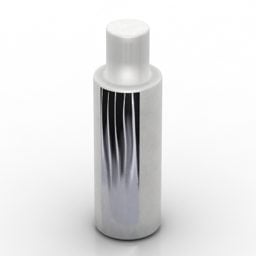 Cylindryczna butelka kosmetyczna Model 3D