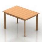 長方形の木製テーブルダイニングルーム