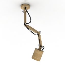 3д модель Бра Лампа Из Изогнутого Стекла Материал