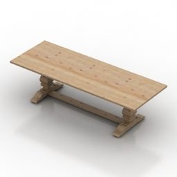 Rectangle Table Timothy Design 3d model