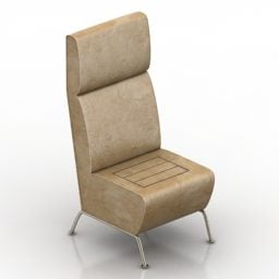 High Back Chair Stela 3d model