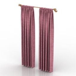 Home Pink Curtain 3d model