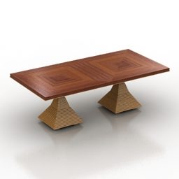 Dřevěný stůl Bernhardt 3D model