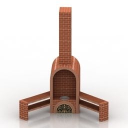Fireplace Bbq 3d model