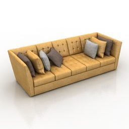 5-sits soffa Cls 3d-modell