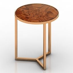 Small Round Table Malabar 3d model