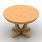ヴィンテージ丸型木製テーブル天秤