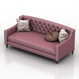 Pink Sofa Windsor Design 3d model