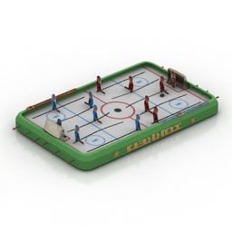 Table Hockey Toy 3d model