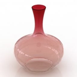 3d модель градієнтної скляної вази