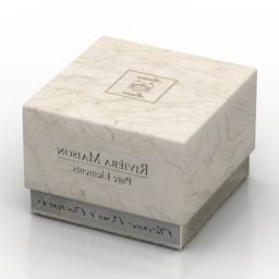 Modello 3d della scatola del profumo