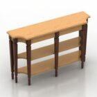 木製テーブルDrezden 3レイヤー