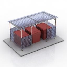 3D модель сміттєвого контейнера