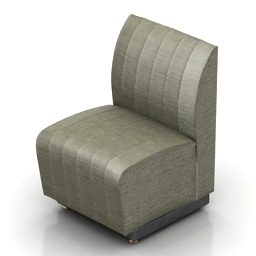 Armless Chair Promis 3d model