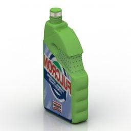 Modello 3d della bottiglia di pulizia
