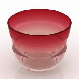 Color Glass Vase Decoration 3d model