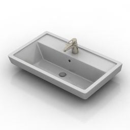 Wash Sink With Cabinet 3d model