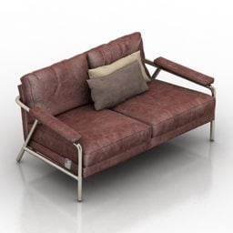 Sofa 2 Seat Busnelli Design 3d model