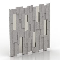 Vertical Tiles Panel Decor 3d model