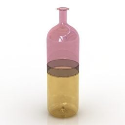 Gouden parfumfles sieradenset 3D-model