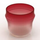 Red Gradient Color Vase