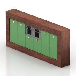 Kitchen Rack Roda Furniture 3d model