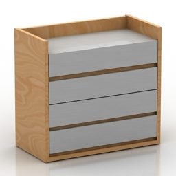 Casier 3 tiroirs Vox Design modèle 3D