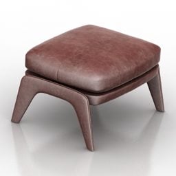 Leather Seat Minotti Design 3d model