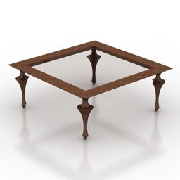3д модель классического стола Джованни