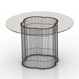 Round Glas Table Christopher Guy 3d model