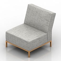 Arm-less Home Chair Jori 3d model