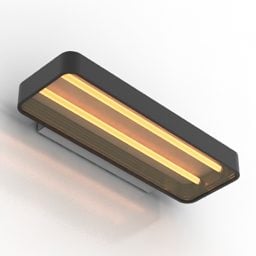Sconce doble LED-lamper 3d-modell