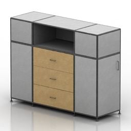 Locker Office Furniture Decor 3D-malli